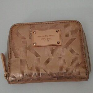 Michael Kors Signature Rose Gold Small Wallet
